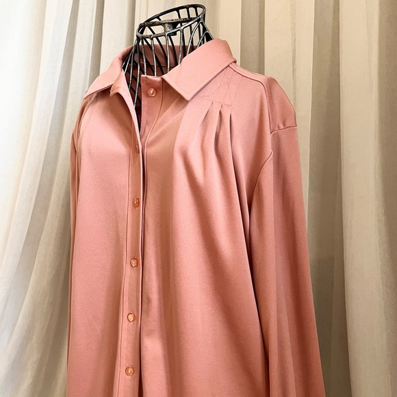 Vintage 1970s Millay Copper Button Down Shirt - Picture 3 of 15